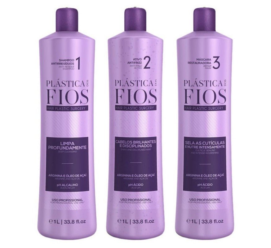 Kit Plastica dos Fios Progressive Step 2 + Primer Protector Thermal - BRK  Hair