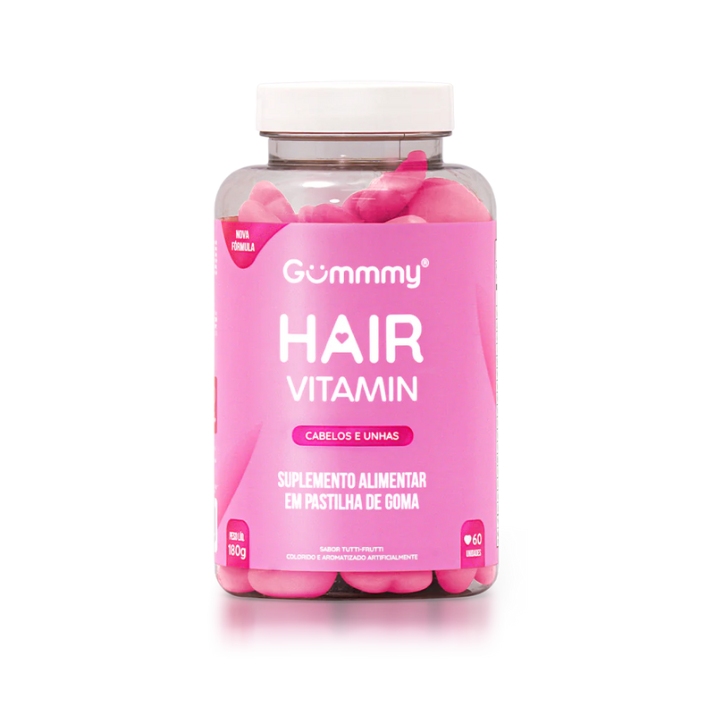 Gummy Hair Vitamin Tutti Frutti With 60 Units Treatment Anti-Hair Loss