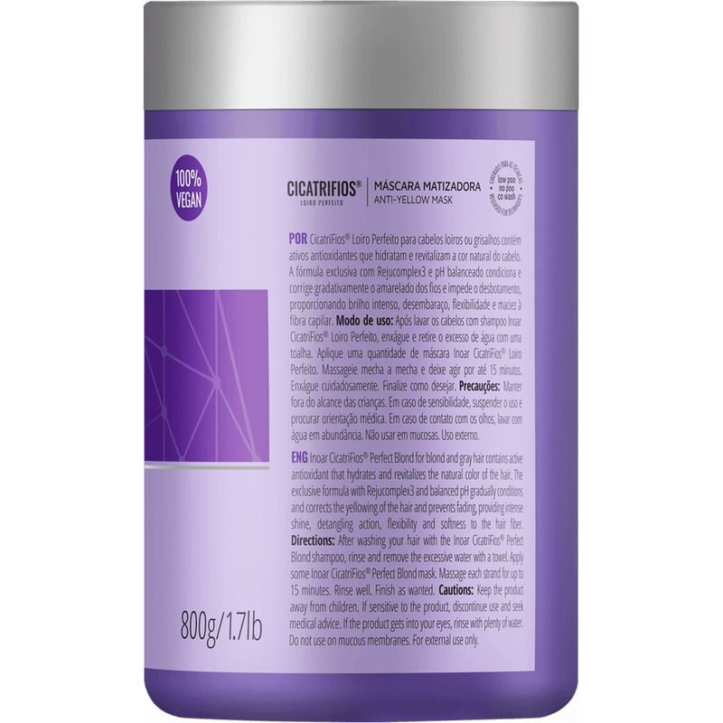 Inoar Cicatrifios Perfect Blonde Toning Mask 800g/28.2 oz.