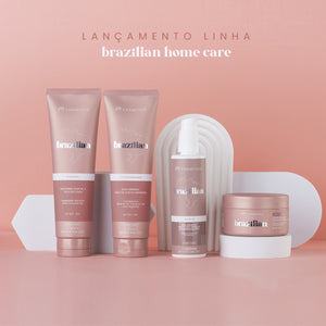 Fit Cosmetics kit Brazilian Nutri Home Care 4 Steps | Shampoo, Conditioner, Mask and Leave In