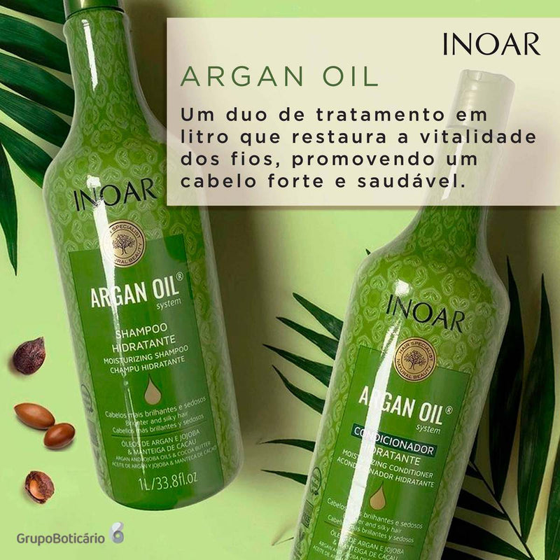 Inoar Argan Oil Progressive Brush 2X1000ml/33.8 fl.oz.