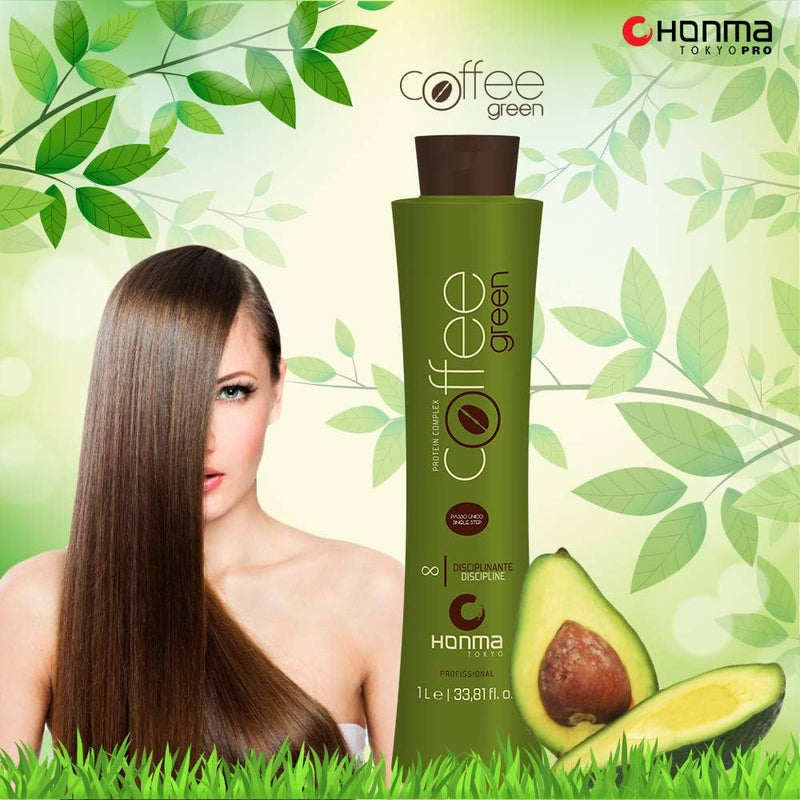 Wennoz Brasil Honma Tokyo Coffee Green Progressive Brush 1000ml/33.8 fl.oz.