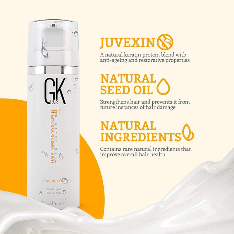 GK Hair Taming System With Juvexin Leave-in Cream 130ml/4.4 fl.oz.