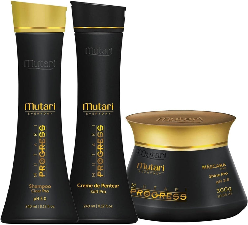 Mutari Progress Kit Shampoo Styling Cream 2X240ml and Mask 300g