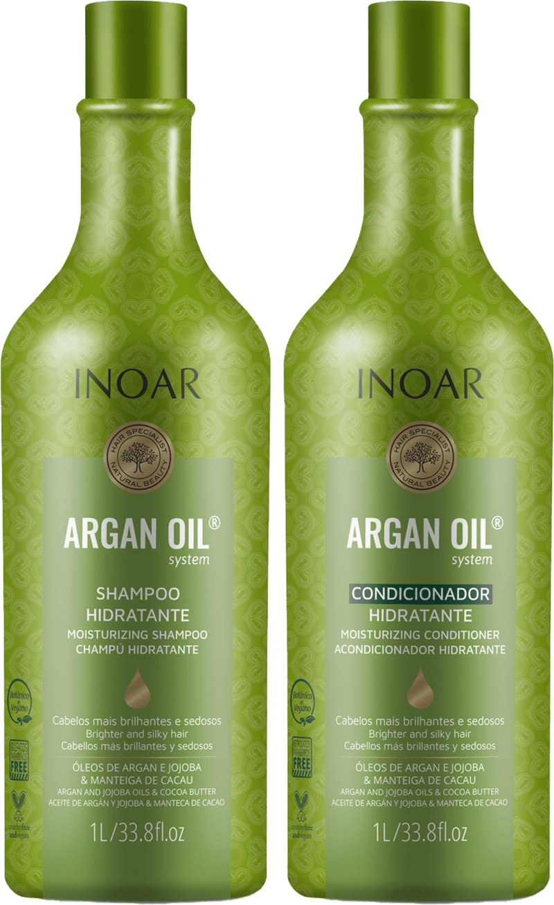 Inoar Argan Oil Progressive Brush 2X1000ml/33.8 fl.oz.