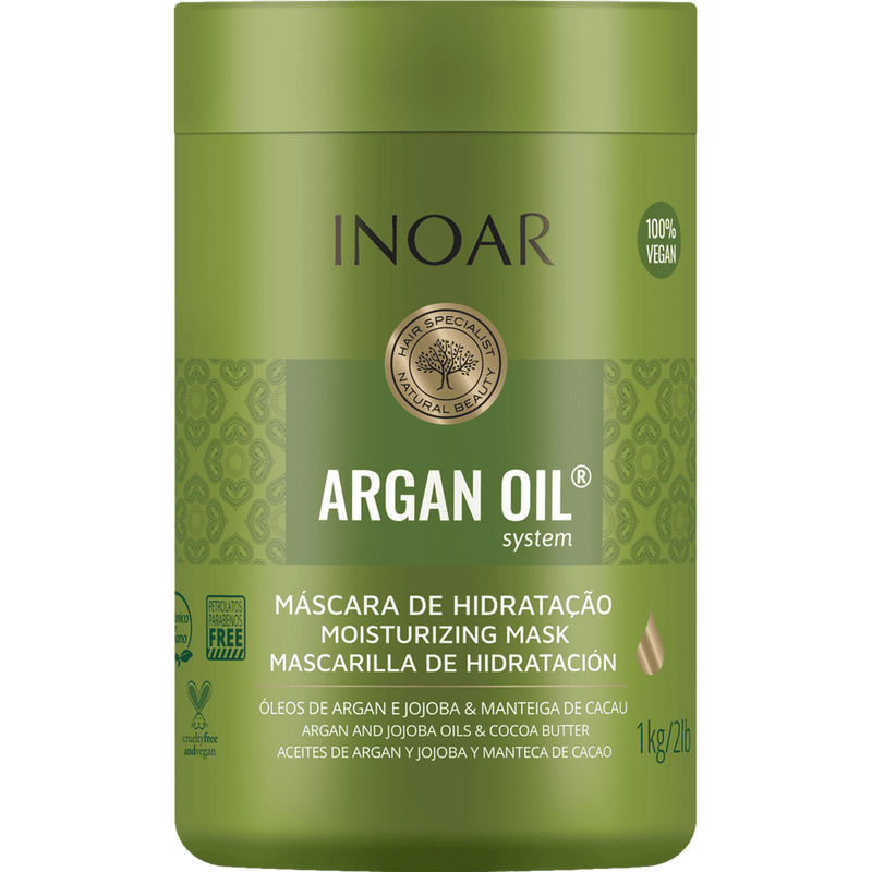 Inoar Argan Oil System Hair Hydration Mask 1Kg/35.27 oz.