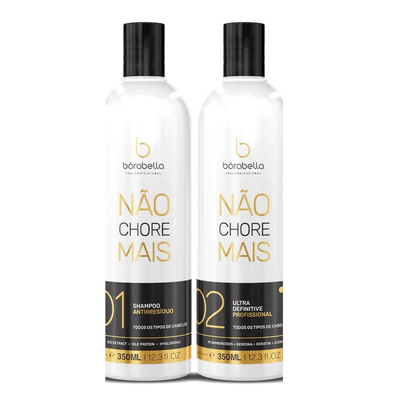 Borabella Nao Chore Mais / Not Cry More Brazilian Keratin Treatment 2X350ml/11.8 fl.oz.