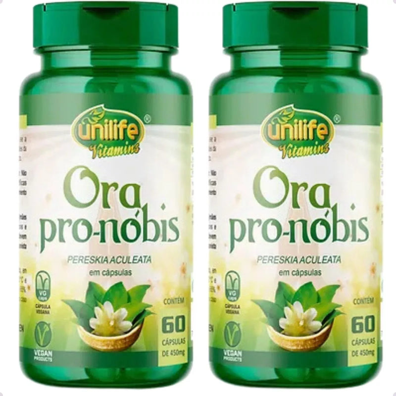 Ora Pro Nobis Unilife Pereskia Aculeata Bottle With 60 Caps 450mg