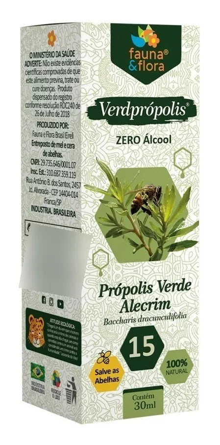 Fauna And Flora Verdpropolis 15% Without Alcohol 30ml/1.01fl.oz.