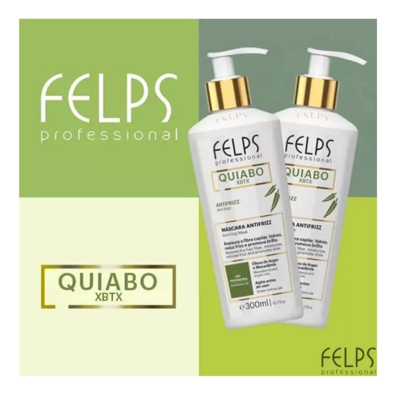 Felps Okra Progressive Brush | Anti-Residue Shampoo | Okra Post-Brush Fluid