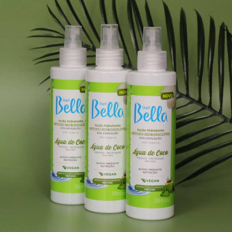 Depil Bella Post-Waxing Moisturizing Lotion Water Soluble Method – 300ml/8.87fl.oz