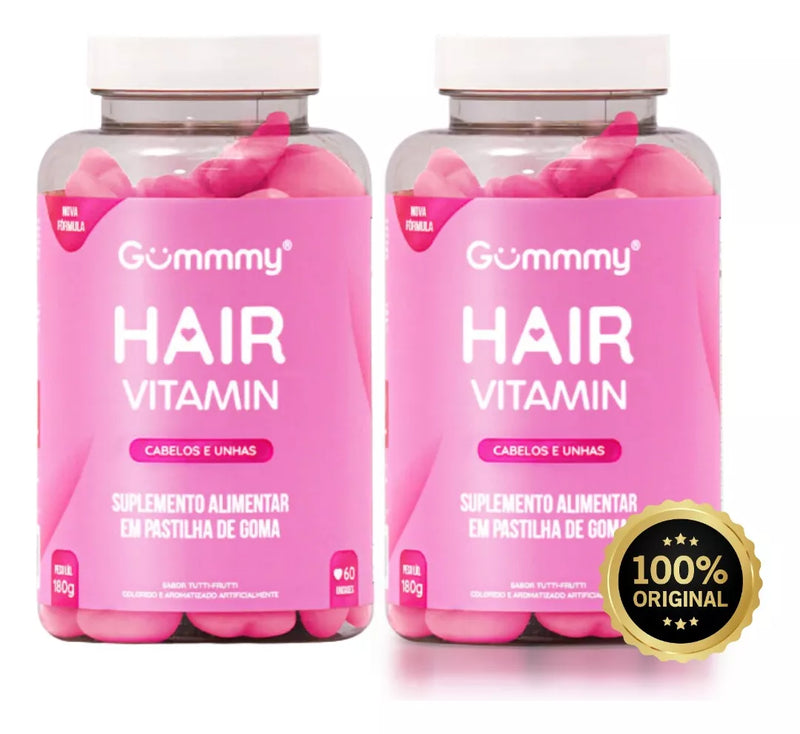 Gummy Hair Vitamin Tutti Frutti With 60 Units Treatment Anti-Hair Loss