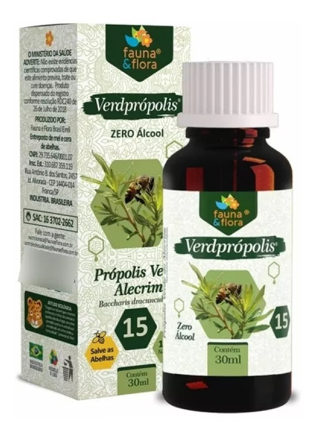 Fauna And Flora Verdpropolis 15% Without Alcohol 30ml/1.01fl.oz.