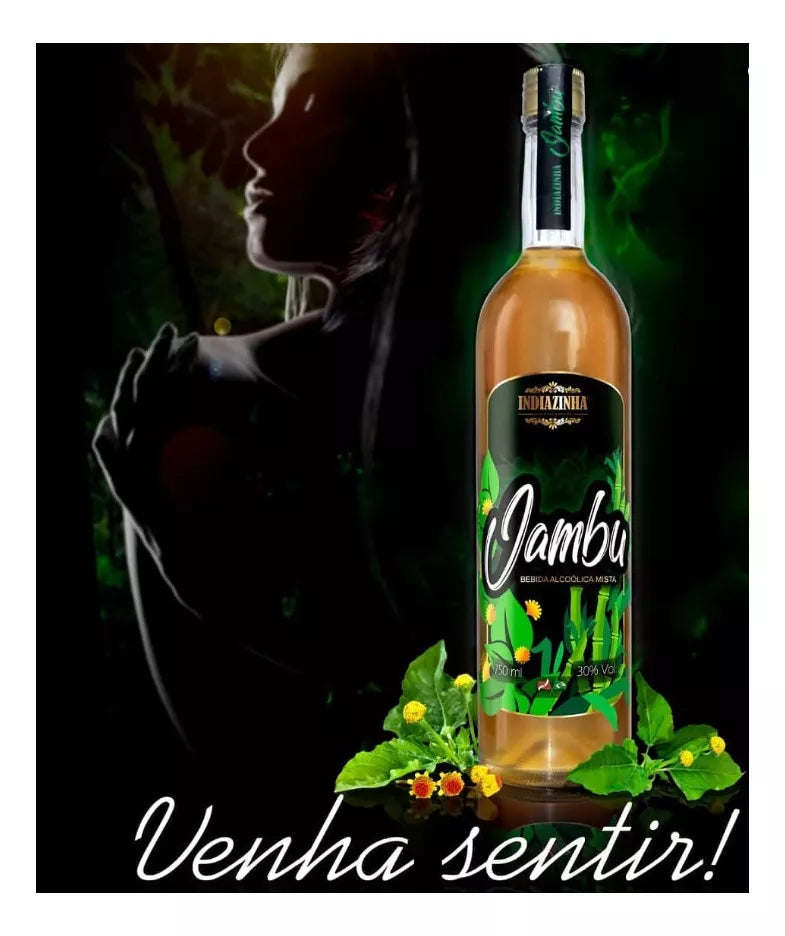 Indiazinha Cachaça With Jambu 750 ml/25.35 fl.oz.