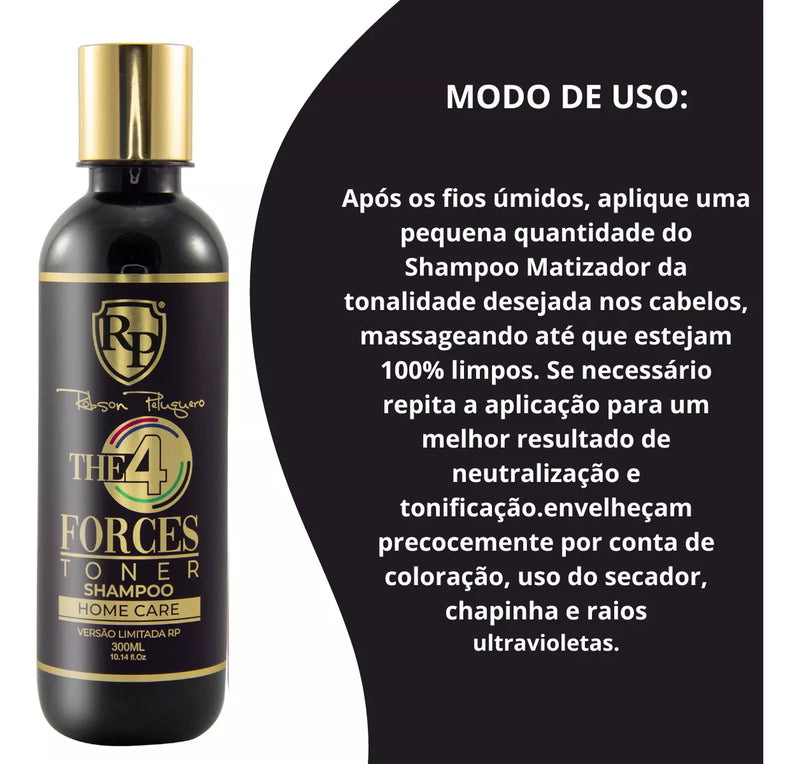 Robson Peluquero 4 Forces Toner Home Care Tinting Treatment Kit 2x300ml