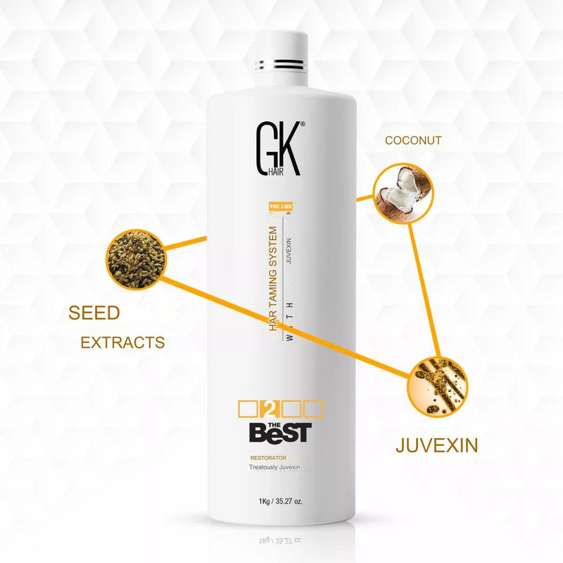 GK Hair The Best Hair Taming System With Juvexin Straightening 1000ml/33.8 fl.oz.