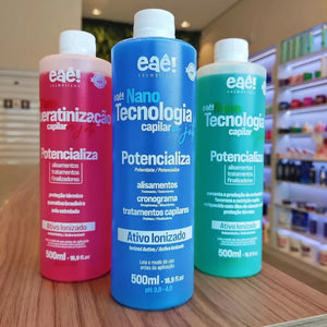 Eae Jet Nanotechnology Kit Enhances Active Hair Ionizer 3x500ml/16.9fl.oz.