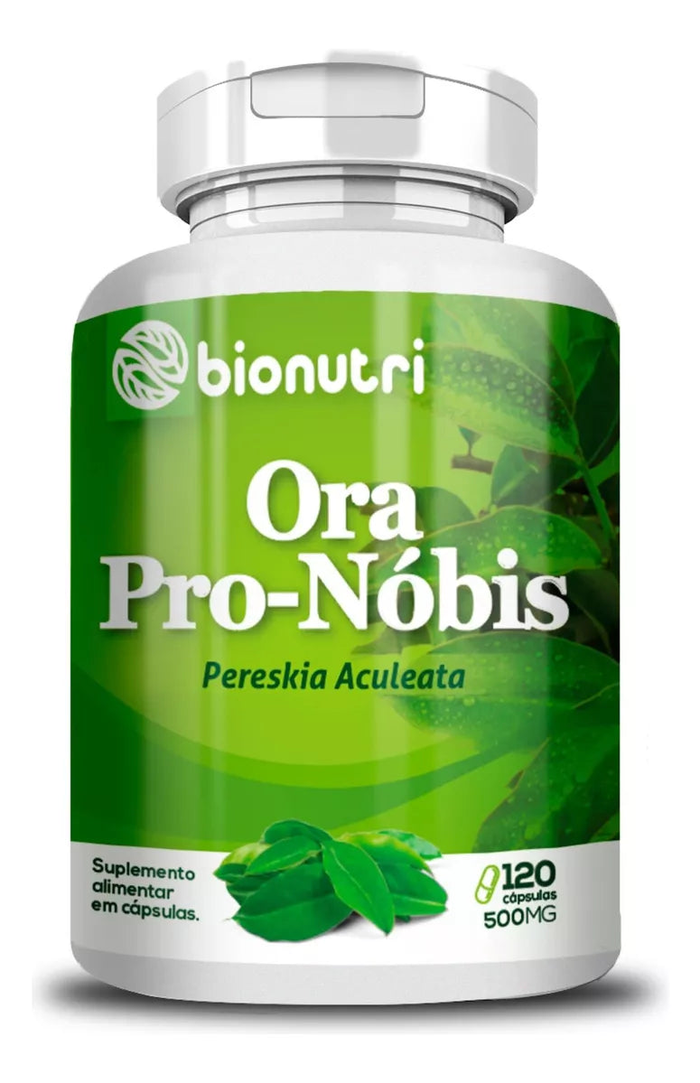 Ora Pro Nobis Bionutri Supplement Bottle With 120 Caps 500mg