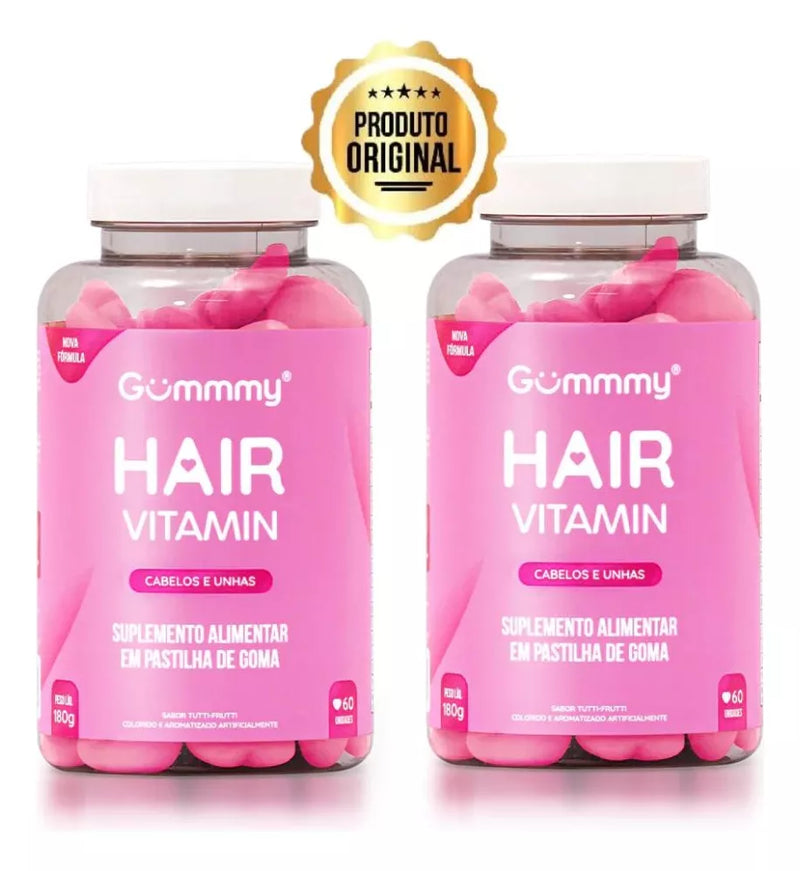 Gummy Hair Vitamin Tutti Frutti With 60 Units Treatment Anti-Hair Loss