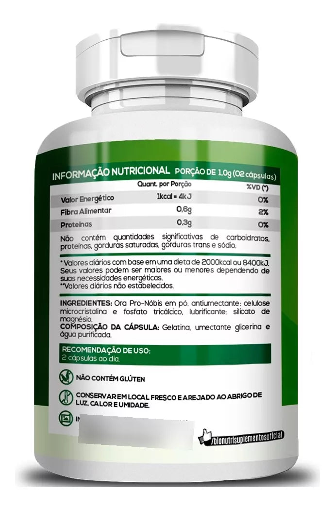 Ora Pro Nobis Bionutri Supplement 10 Bottles With 60 Caps 500mg