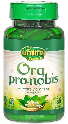 Ora Pro Nobis Unilife Pereskia Aculeata Bottle With 60 Caps 450mg