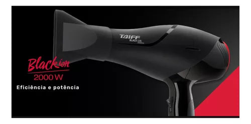 Taiff Black Ion Original Professional Hair Dryer 2000w Black Color