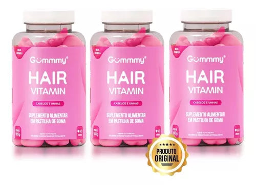 Gummy Hair Vitamin Tutti Frutti With 60 Units Treatment Anti-Hair Loss