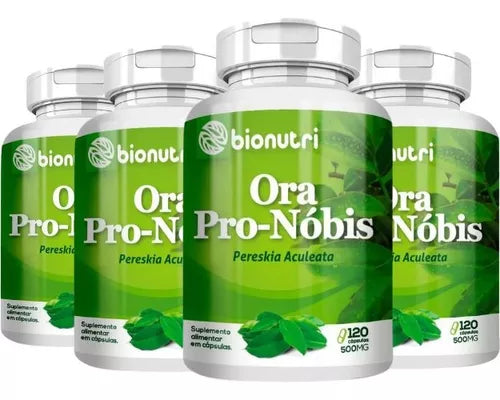 Ora Pro Nobis Bionutri Supplement Bottle With 120 Caps 500mg