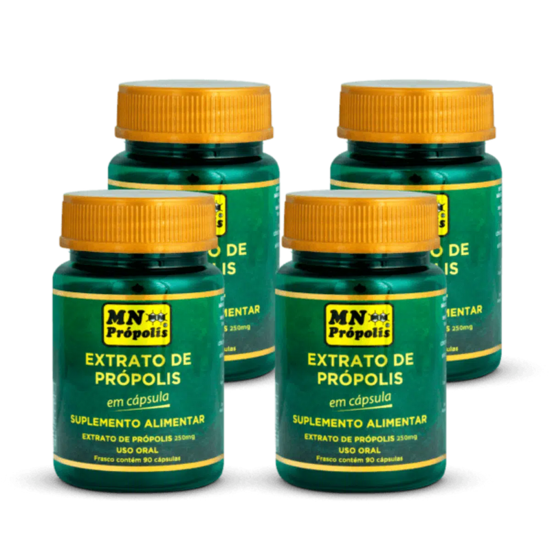 MN Propolis Brazilian Green Propolis Extract 90 Capsules 250mg.