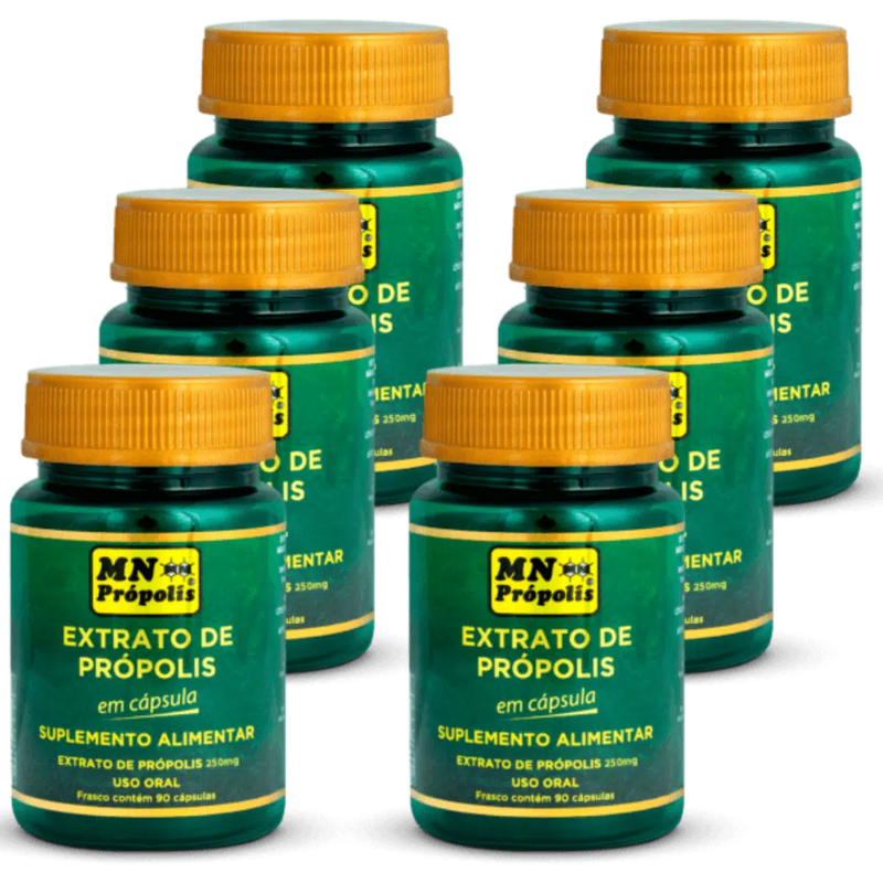 MN Propolis Brazilian Green Propolis Extract 90 Capsules 250mg.