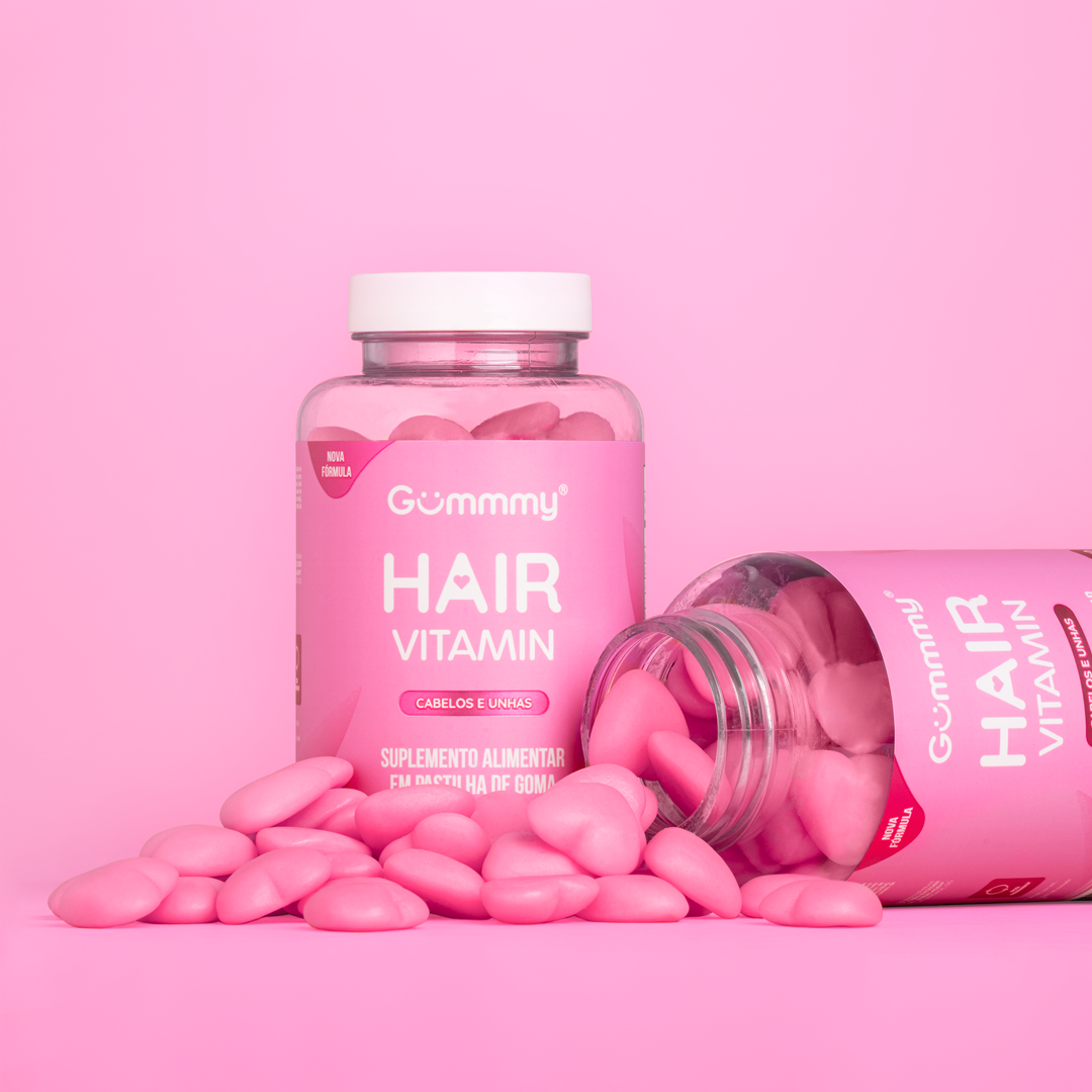 Gummy Hair Vitamin Tutti Frutti With 60 Units Treatment Anti-Hair Loss