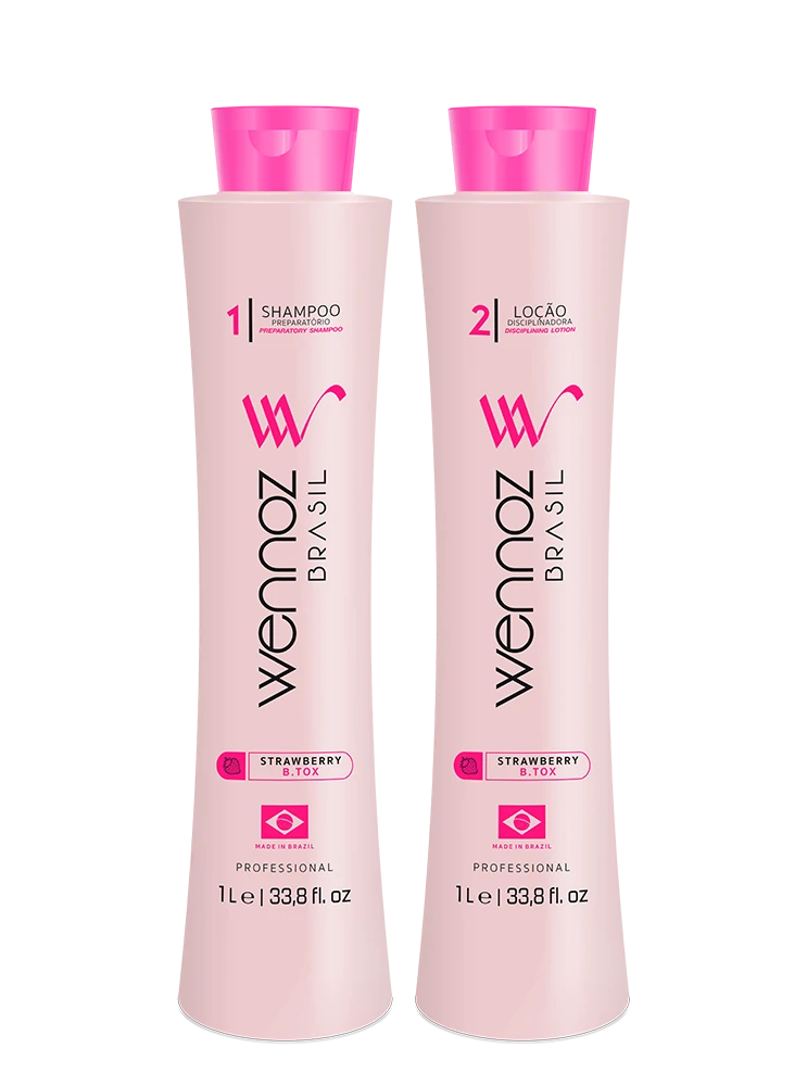 Wennoz Brasil Honma Tokyo Kit Strawberry B.Tox Progressive Brush 2x1000ml/33.8 fl.oz.