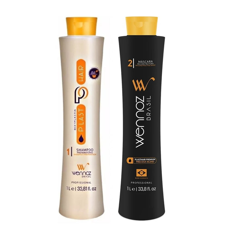 Wennoz Brasil Honma Tokyo Bixyplastia Kit Plast Hair 2x1000ml/33.8 fl.oz.