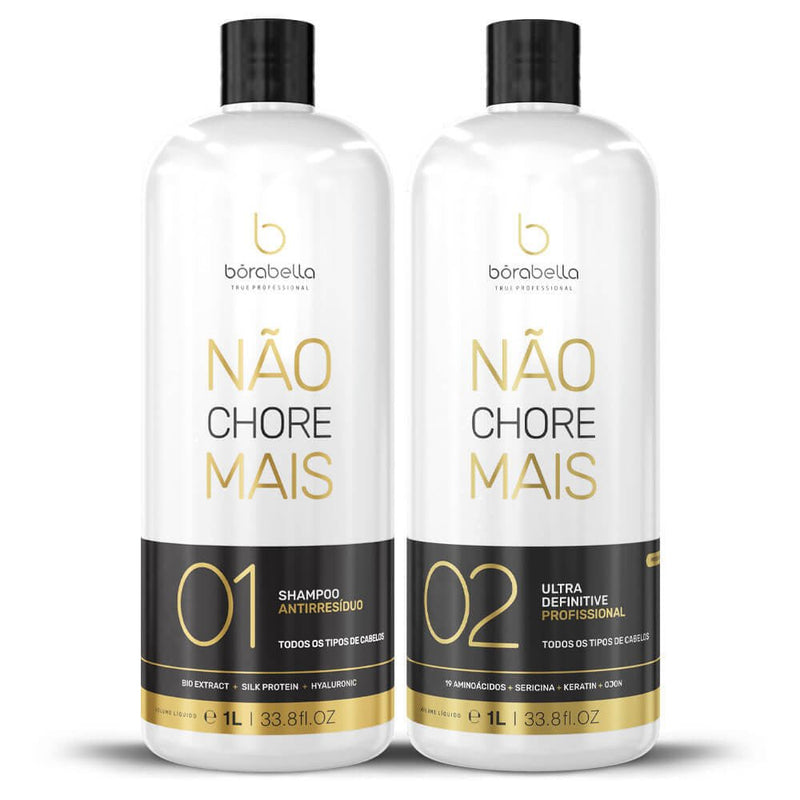 Borabella Nao Chore Mais / Not Cry More Brazilian Keratin Treatment 2X1000ml/33.8 fl.oz. - BuyBrazil