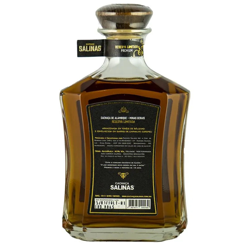 Cachaça Salinas Limited 10 Years 700ml