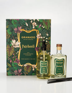 Granado Perfumery - Room Diffuser Kit + Patchouli Liquid Soap 500ml