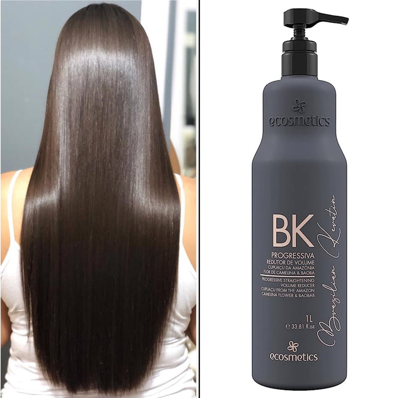 Ecosmetics BK Brazilian Keratin Progressive Straightening 1000ml/33.8 fl.oz.