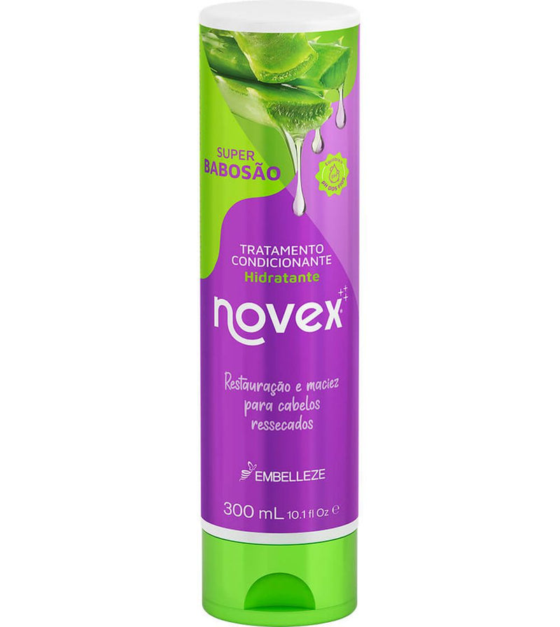 Novex Super Babosão Kit Shampoo, Conditioner, Moisturizing Mask and Hair Cream