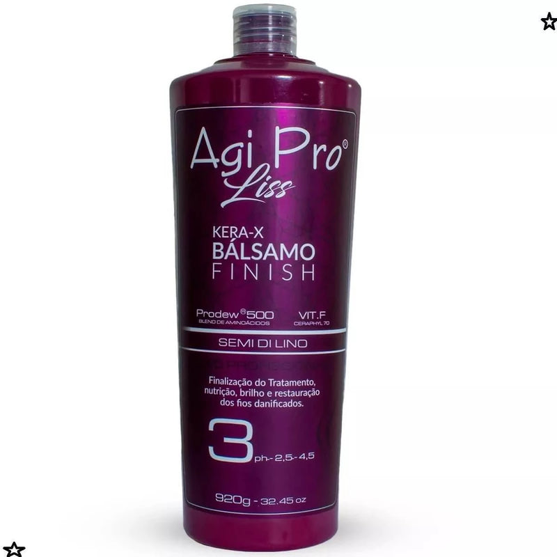 Agi Pro Liss Kera-X Semi Di Lino Prodew 500 3X1000ml/33.8 flo.oz. - BuyBrazil