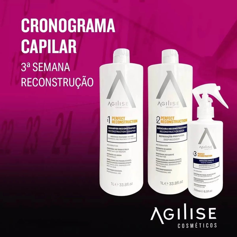 Agilise RP Kit Deep Reconstruction - Shampoo, Reconstructor, Keratin - BuyBrazil