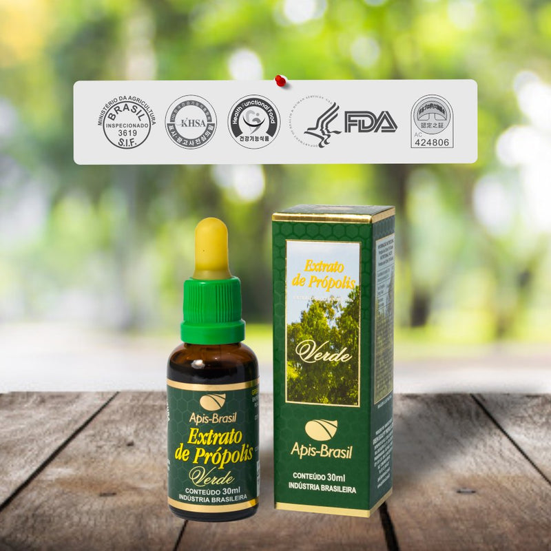 Apis Brasil - Green Propolis Extract 21% 30ml/1.01 fl.oz - BuyBrazil