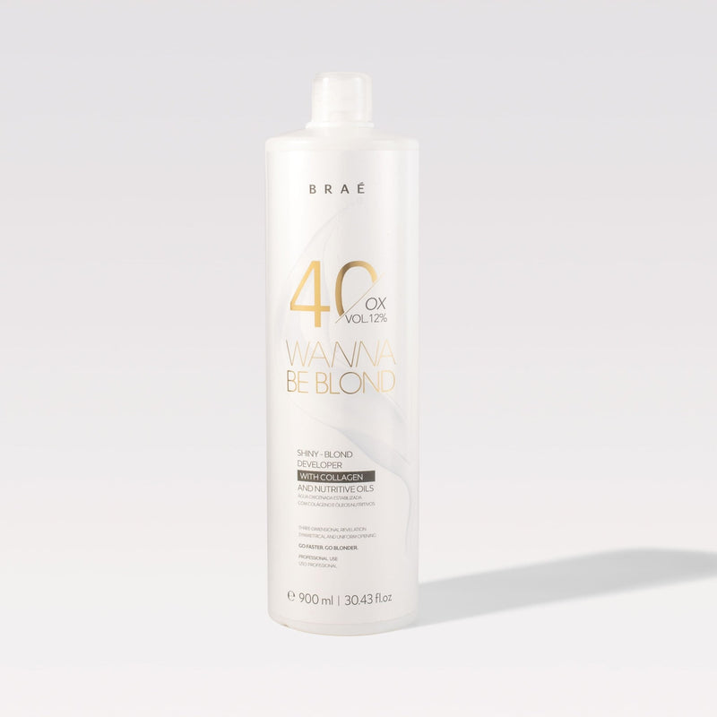 Brae Wanna Be Blond Bleach Powder 500g/17.6 oz and OX Vol 900ml/30.43 fl.oz. - BuyBrazil