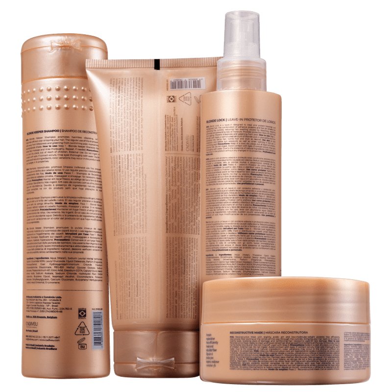 Cadiveu Blonde Reconstructor Kit (4 Products) - BuyBrazil