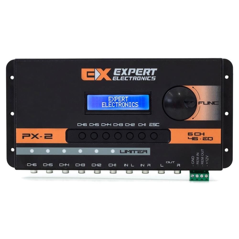 Crossover Expert Eletronics PX2 6 CH Channels Equalizer Digital Audio