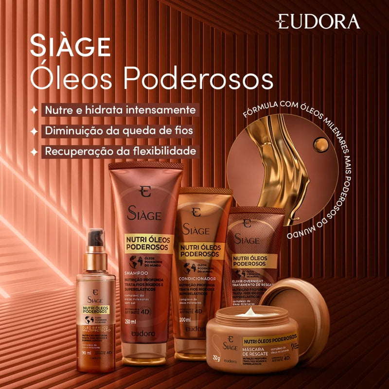 Eudora Kit Siàge Nutri Powerful Oils (4 Products) - BuyBrazil