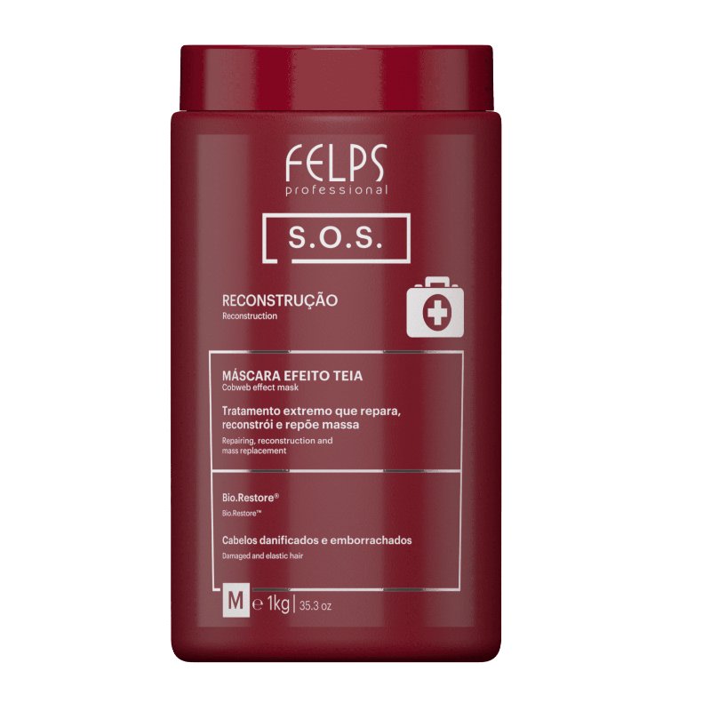 Felps SOS Hair Reconstruction Mask 1kg/35.2 Oz - BuyBrazil