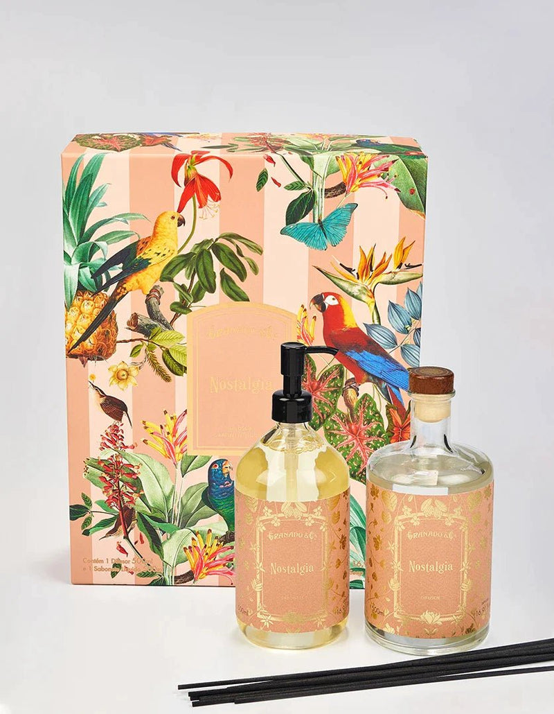 Granado Perfumery - Liquid Soap And Diffuser Kit Granado Nostalgia - BuyBrazil