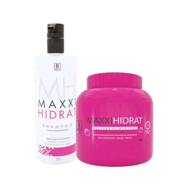 Inblue Professional - Professional Kit Maxxi Hidrat Inblue Original Shampoo And Mask - BuyBrazil