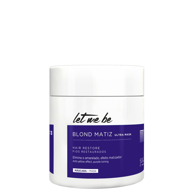 Let Me Be Blond Matiz Ultra Mask - Efeito Matizador | 500g/16.9 Fl.Oz - BuyBrazil