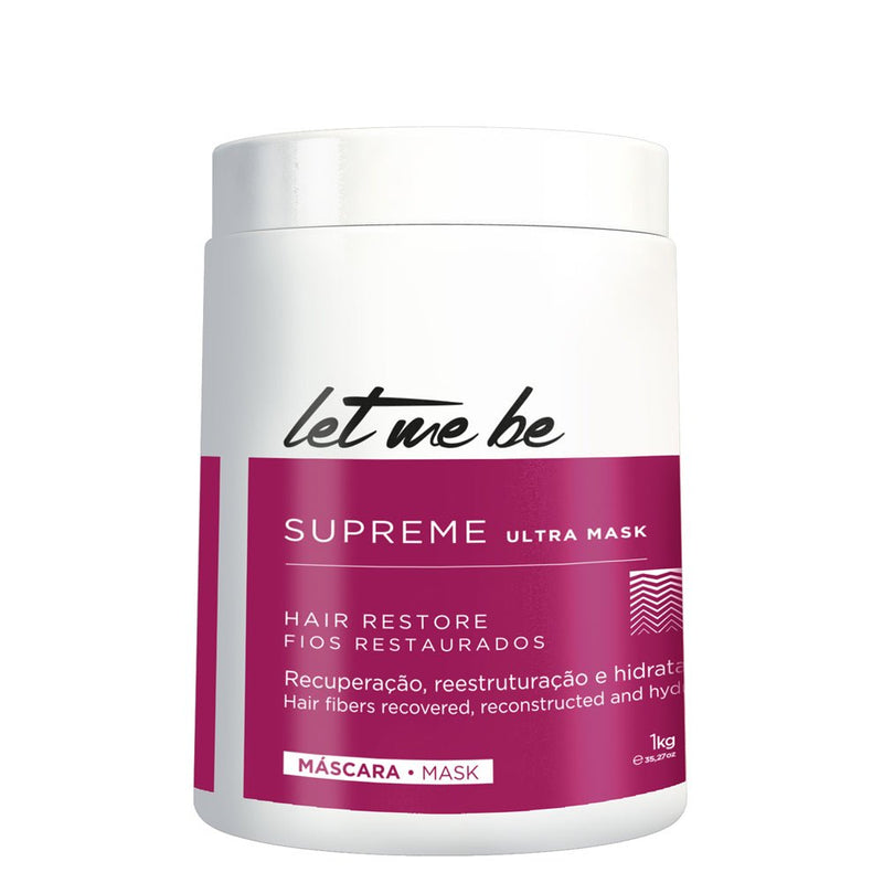 Let Me Be Supreme Ultra Mask - Hair Restore 1kg/35.2 Oz - BuyBrazil